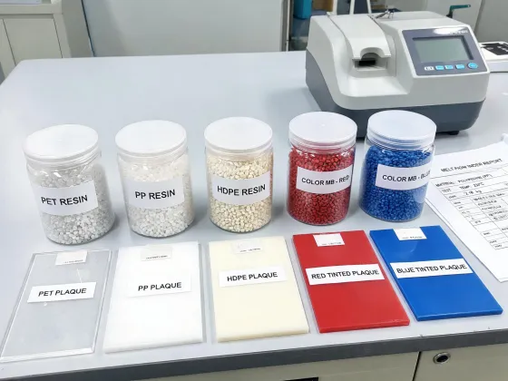 Resin grade comparison samples