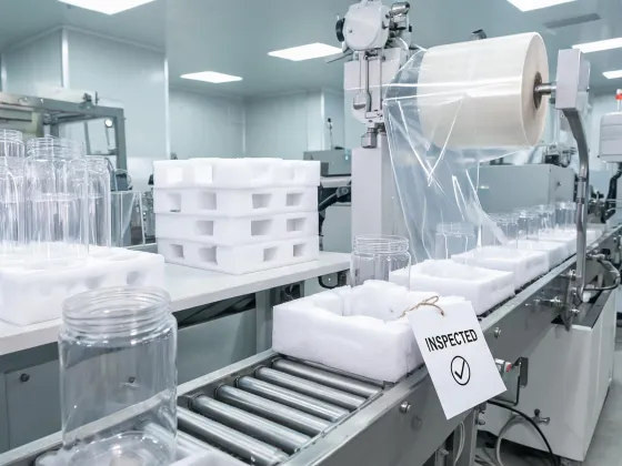 Packaging line qualification samples